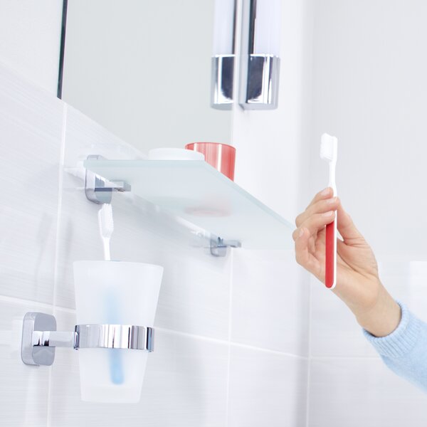 Tesa Elegaant cană pentru spălat dinți alb-crom 40443-00000-00