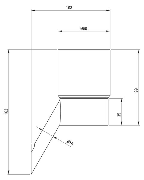 Deante Silia pahar pentru periuta de dinti alb-crom ADI0911