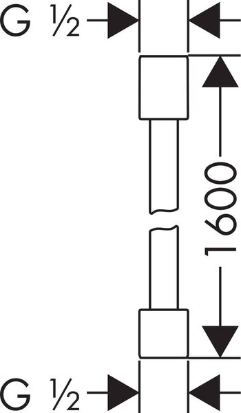 Axor Starck furtun de duș 160 cm || 28286300