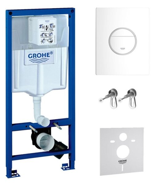 Set cadru încastrat Grohe Rapid SL 38539001, buton de spălare Grohe Nova 38765SH0