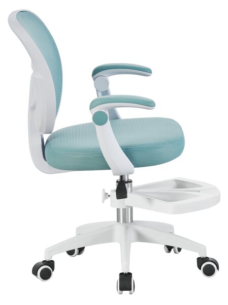 KONDELA Scaun pivotant, neomint/alb, TRIXI TYP 1