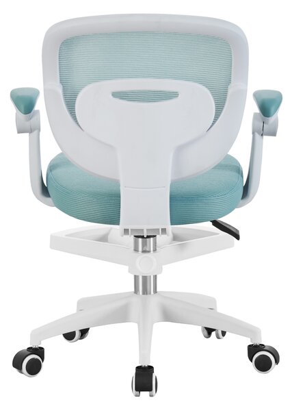 KONDELA Scaun pivotant, neomint/alb, TRIXI TYP 1