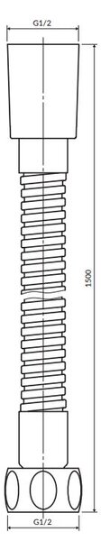 Omnires Y furtun de duș 150 cm || 029GR