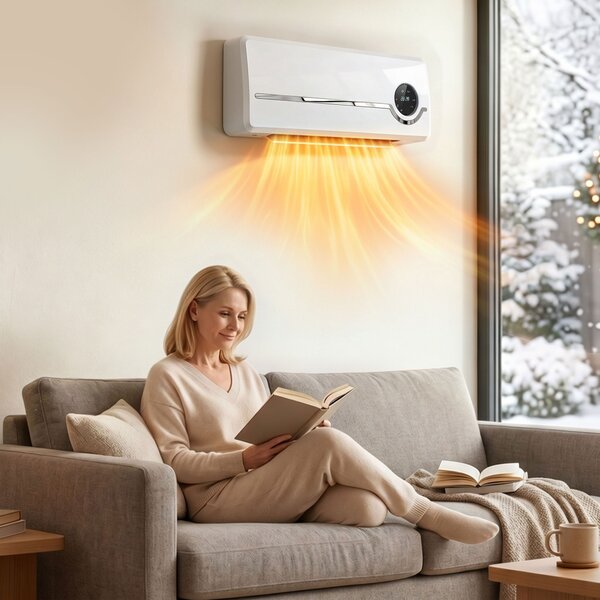 HOMCOM Încălzitor Electric 2000W de Perete cu 3 Moduri, Timer, Telecomandă și Blocare Copii | Aosom Romania