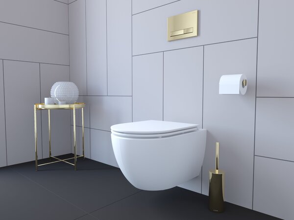 Oltens Torne buton de spălare pentru WC auriu strălucitor 57101800
