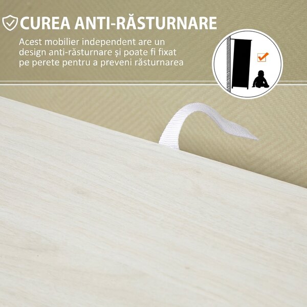 HOMCOM Mobilier Dulap Baie cu 4 Sertare si 2 Niveluri, Modern si Practic pentru Baie, Alb | Aosom Romania