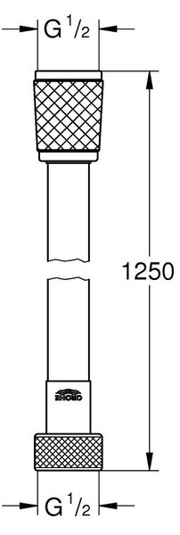 Grohe Vitalio Flex Trend furtun de duș 125 cm crom 22114000