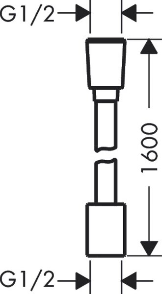 Hansgrohe Designflex furtun de duș 160 cm crom 28260000