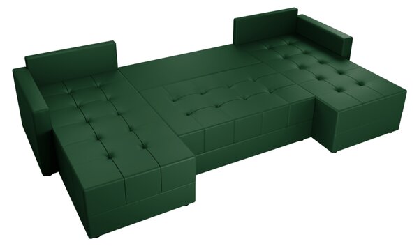 KONDELA Set de canapea universal, verde, DUAN U UNI