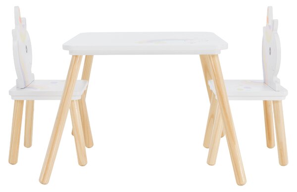 KONDELA Set pentru copii 1+2, motiv unicorn, SAVER TYP 1