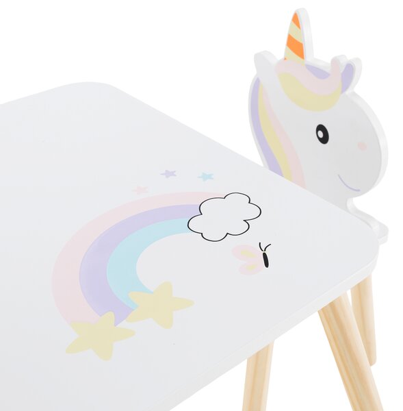 KONDELA Set pentru copii 1+2, motiv unicorn, SAVER TYP 1