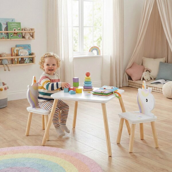 KONDELA Set pentru copii 1+2, motiv unicorn, SAVER TYP 1