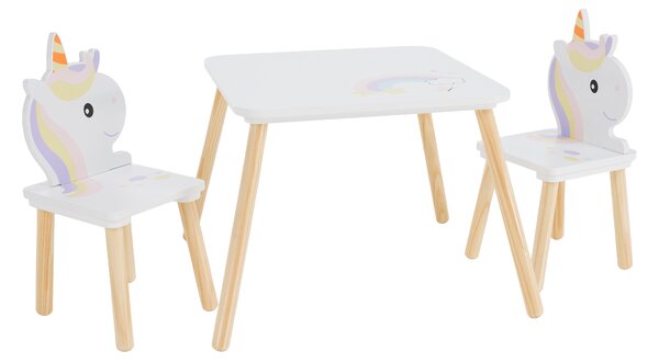 KONDELA Set pentru copii 1+2, motiv unicorn, SAVER TYP 1