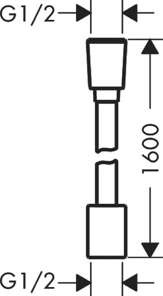 Hansgrohe Designflex furtun de duș 160 cm auriu 28260990