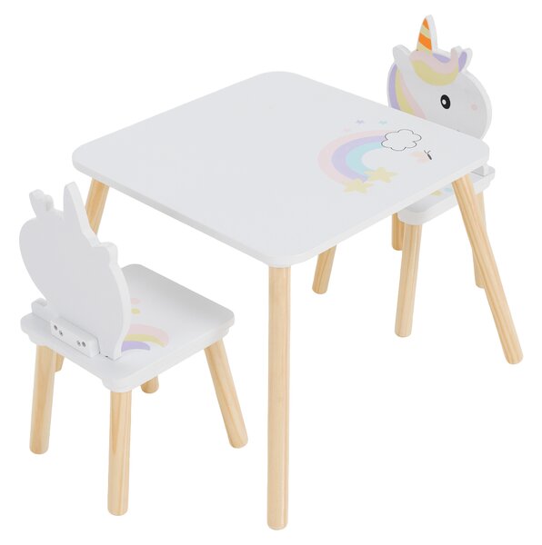 KONDELA Set pentru copii 1+2, motiv unicorn, SAVER TYP 1