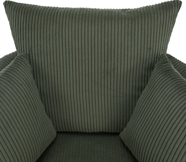 KONDELA Scaun pivotant relaxant, verde închis, SALTER