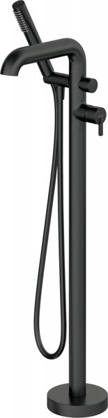 SILIA Baterie de podea cu cadru rotund - set de duș BQS_N17M Finisaj: negru