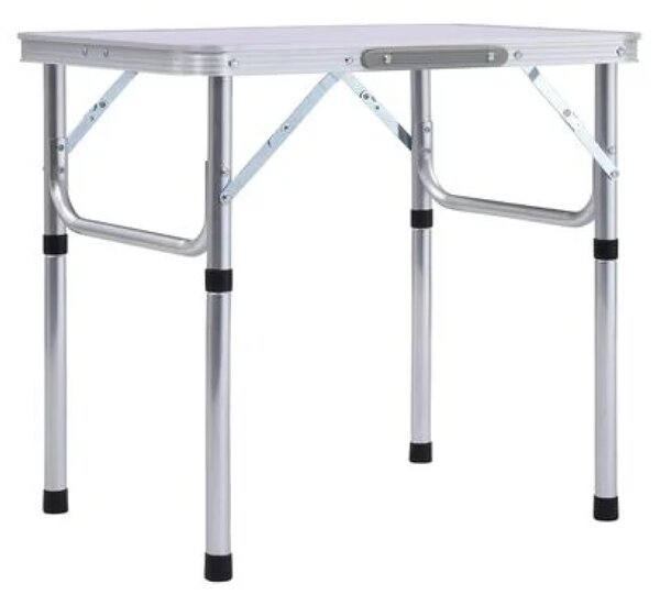 KONDELA Masă de camping pliabiăla, 60 cm, aluminiu/MDF, KEPI TYP 2
