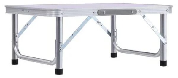 KONDELA Masă de camping pliabiăla, 60 cm, aluminiu/MDF, KEPI TYP 2