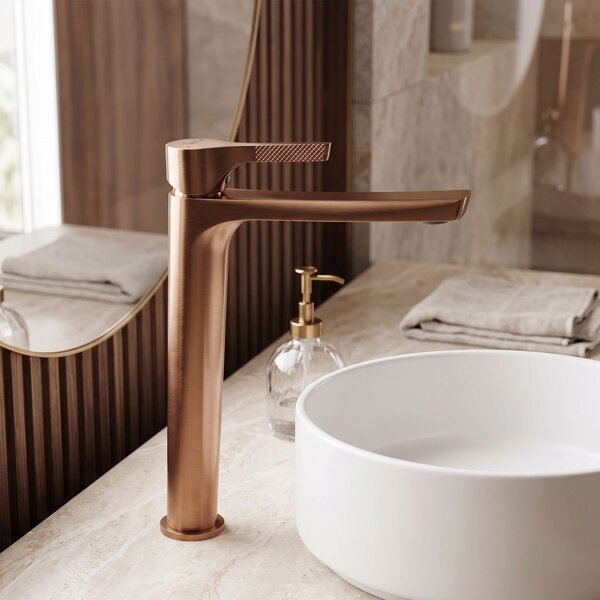 Baterie pentru baie PREMIUM Rea Maxim Brush Copper High