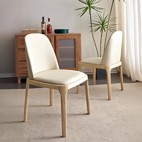 KONDELA Scaun de sufragerie, natural/bej, piele ecologică, ZENTRA