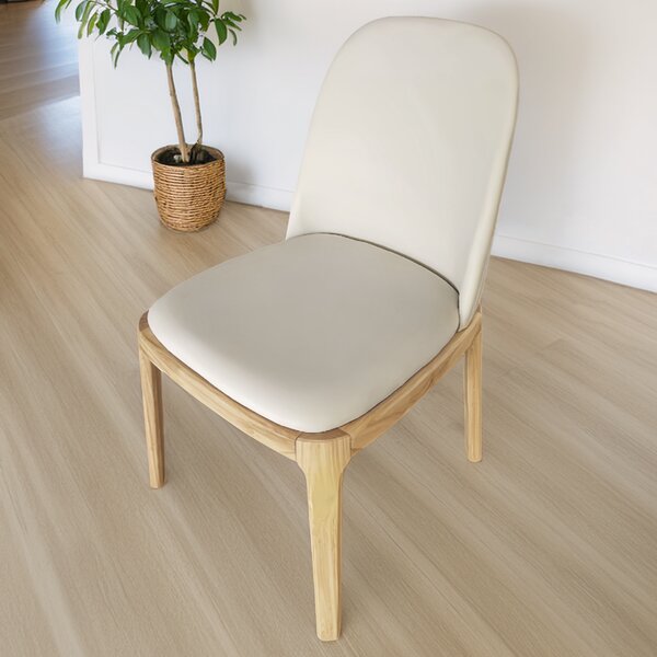 KONDELA Scaun de sufragerie, natural/bej, piele ecologică, ZENTRA