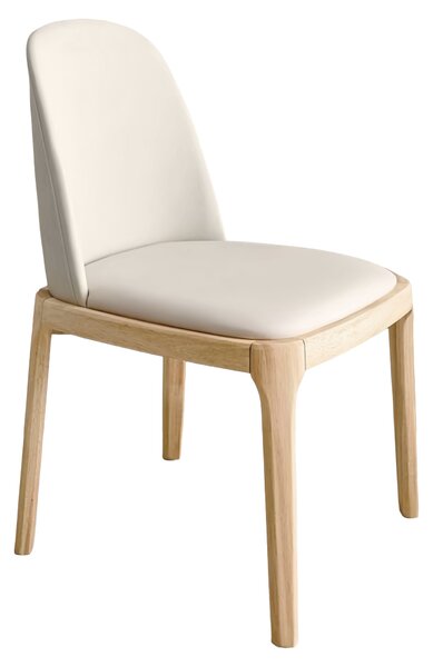 KONDELA Scaun de sufragerie, natural/bej, piele ecologică, ZENTRA