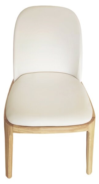 KONDELA Scaun de sufragerie, natural/bej, piele ecologică, ZENTRA