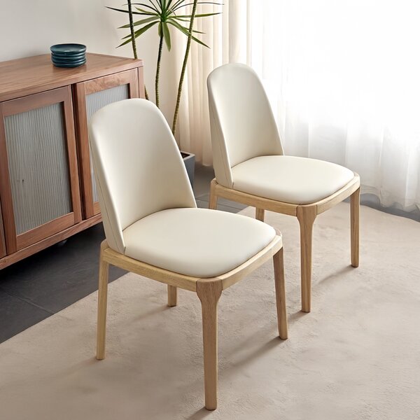 KONDELA Scaun de sufragerie, natural/bej, piele ecologică, ZENTRA