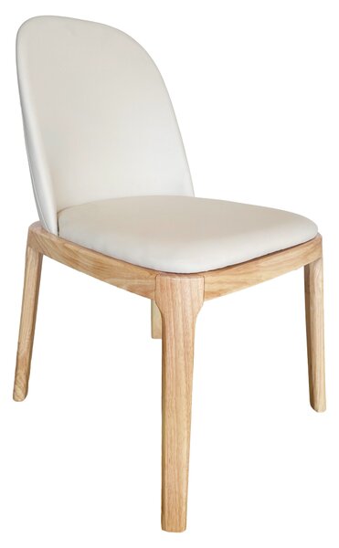 KONDELA Scaun de sufragerie, natural/bej, piele ecologică, ZENTRA