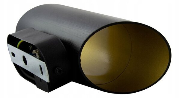 Aplica LED Larona, montare perete, IP20, cadru aluminiu, 70x200x95 mm, negru auriu