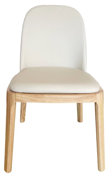 KONDELA Scaun de sufragerie, natural/bej, piele ecologică, ZENTRA