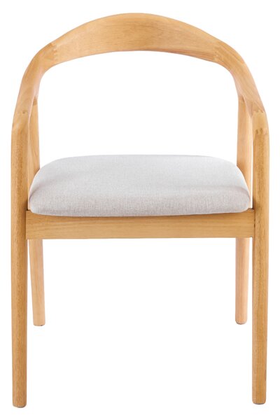 KONDELA Scaun, lemn masiv, natural/gri, TOROL