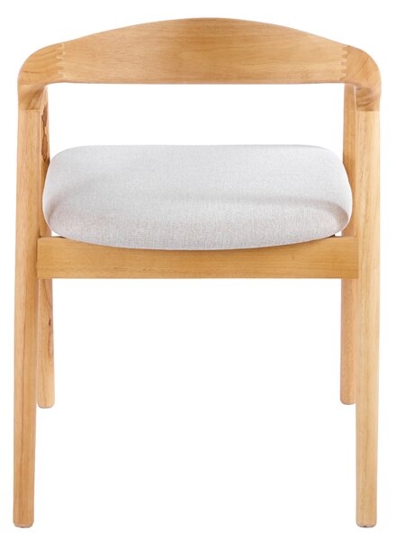 KONDELA Scaun, lemn masiv, natural/gri, TOROL