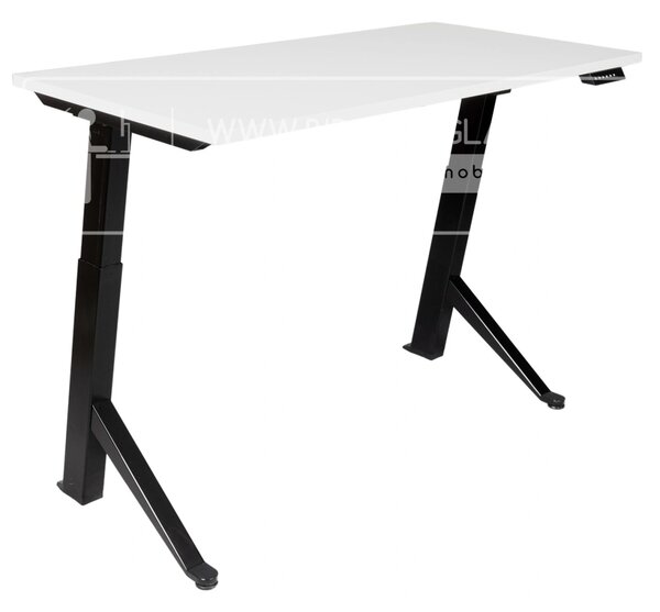 Birou reglabil electric TerrA2Y Black-cadru in Y / profil cadru negru