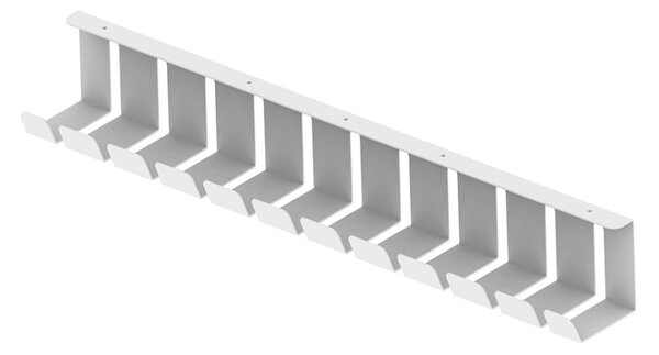 Tavita cabluri sub birou- Easy 80 cm -White/Black - metalica
