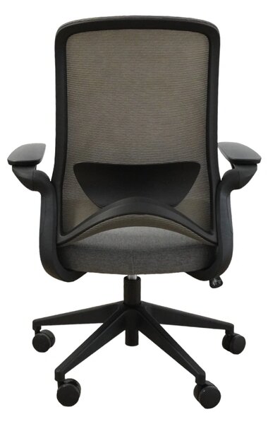 Ergodynamic Dolphin Black Grey - scaun de birou cu brate rabatabile
