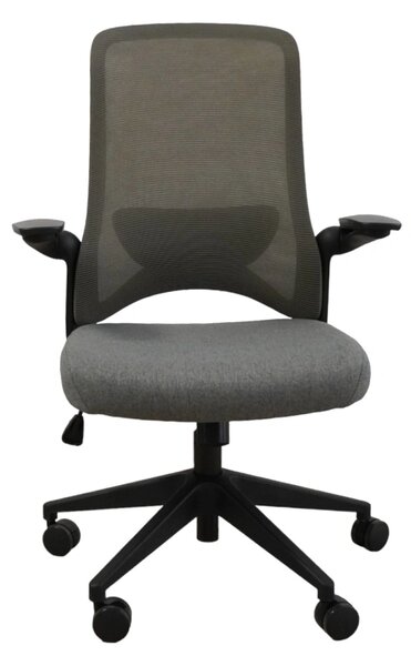 Ergodynamic Dolphin Black Grey - scaun de birou cu brate rabatabile