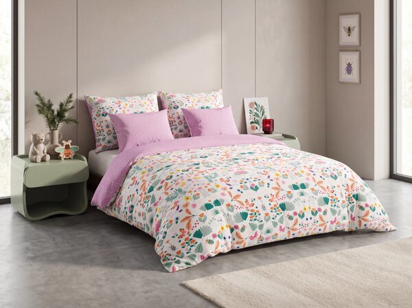 Lenjerie de pat din bumbac LUNETTA roz Dimensiunile lenjeriei: 70 x 90 cm | 140 x 200 cm