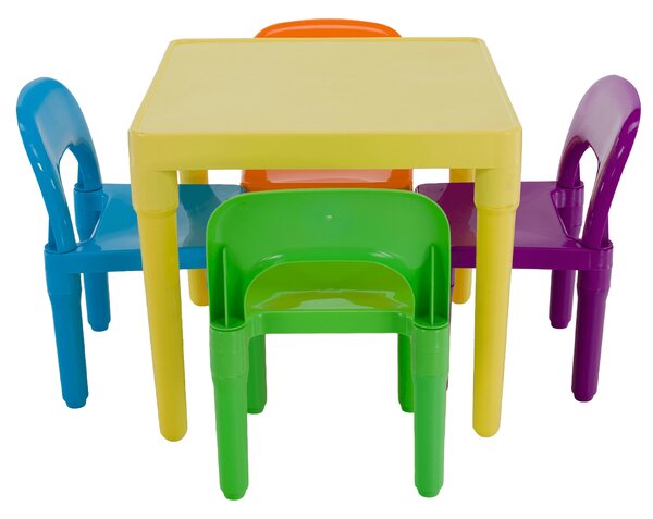 KONDELA Set pentru copii 1 + 4, multicolor, ZILBO