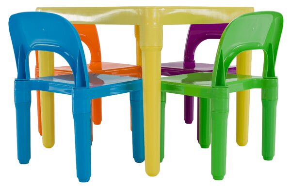KONDELA Set pentru copii 1 + 4, multicolor, ZILBO