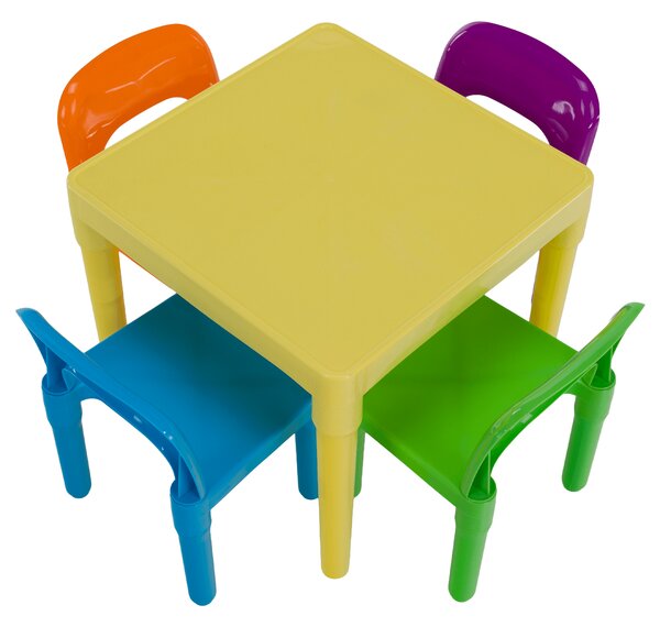 KONDELA Set pentru copii 1 + 4, multicolor, ZILBO