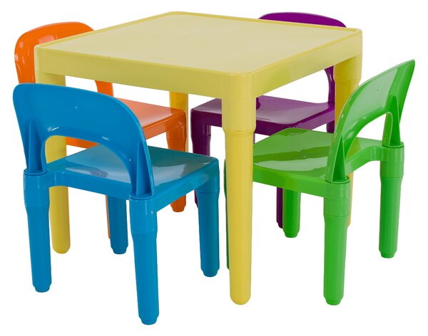 KONDELA Set pentru copii 1 + 4, multicolor, ZILBO