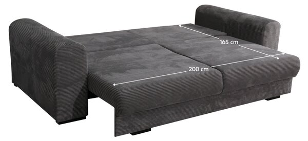 KONDELA Canapea foarte spaţioasă, gri/gri deschis/bej, GILEN BIG SOFA