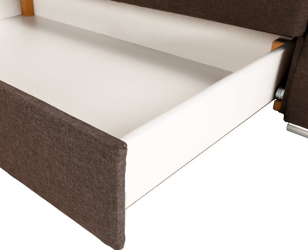 KONDELA Colţar, gri-maro Taupe, SEGORIA LUX