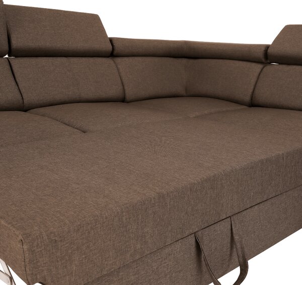KONDELA Colţar, gri-maro Taupe, SEGORIA LUX