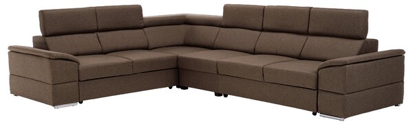 KONDELA Colţar, gri-maro Taupe, SEGORIA LUX