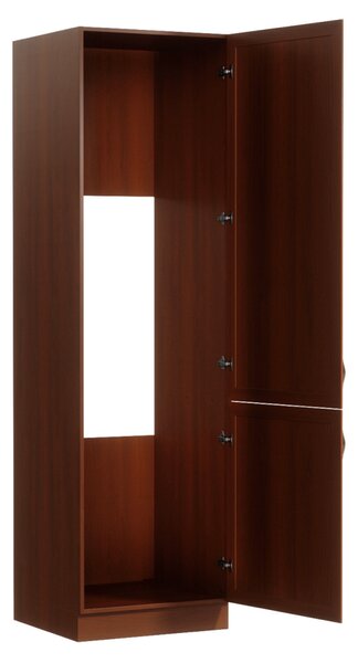 KONDELA Dulap D60ZL pentru frigider încorporat, model dreapta, nuc Milano, SICILIA