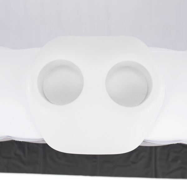 KONDELA Cada cu hidromasaj gonflabil, gri/alb, 2-4 pers., 600 l, KAMINO NEW TYP 3