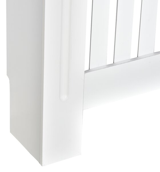 HOMCOM Carcasă Modernă pentru Calorifer din MDF Stratificat, Carcasă Calorifer pentru Casă și Birou, 172x19x81 cm, Alb | Aosom Romania
